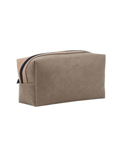 Portacosméticos Art. AMA 67.E828.3 BEIGE ECO cuero c/ manijita desmontable - tubo rectangular 2