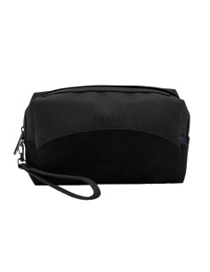 Portacosméticos Art. AMA 67.E828.1 NEGRO ECO cuero c/ manijita desmontable - tubo rectangular