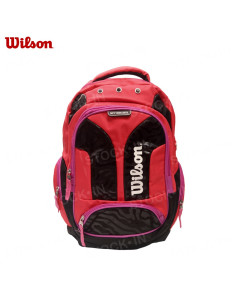 Mochila portanotebook 18 Pulg. Art. WIL 65.010580SA NEGRO/ROJO poliéster 100% c/ bolsillos