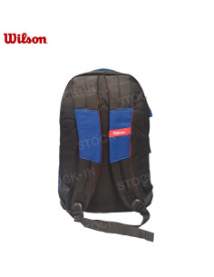 Mochila 18 Pulg. Art. WIL 65.010582BL NEGRO/AZUL OSCURO poliéster 100% c/ bolsillos y cierres 2