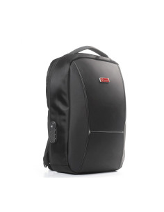 Mochila portanotebook 18 Pulg. Art. PCA PC-1056 NEGRO poliéster 100% - c/ USB y ANTIRROBO