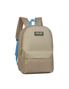 Mochila 17 Pulg. Art. EVE 27680B.1 BEIGE nylon 100% c/ bolsillo plaqué