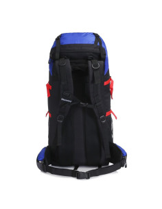 Mochila camping Art. DIS 16042 AZUL/ROJO nylon + cordura c/ bolsillos y cierres - 75+5 litros 2