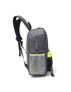 Mochila 16 Pulg. Art. WAN 37100 GRIS poliéster 100% c/ bolsillos plaqué y laterarles 2