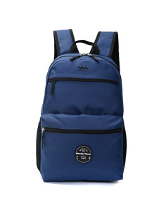 Mochila 18 Pulg. Art. WAN 34844 AZUL poliéster 100% c/ bolsillos frente y laterales