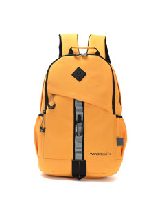Mochila 18 Pulg. Art. WAN 35926 AMARILLO poliéster 100% c/ bolsillos frente y laterales