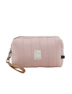 Portacosméticos Art. AMA 67.E820.2 ROSA poliéster 100% c/ manijita desmontable - tubo rectangular