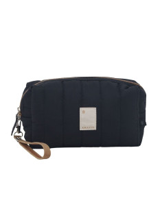 Portacosméticos Art. AMA 67.E820.1 NEGRO poliéster 100% c/ manijita desmontable - tubo rectangular